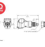 CPC CPC - PMC1304 / PMCD1304 | Kupplung | Acetal | PTF Klemmring 6.4 mm AD / 4.3 mm ID