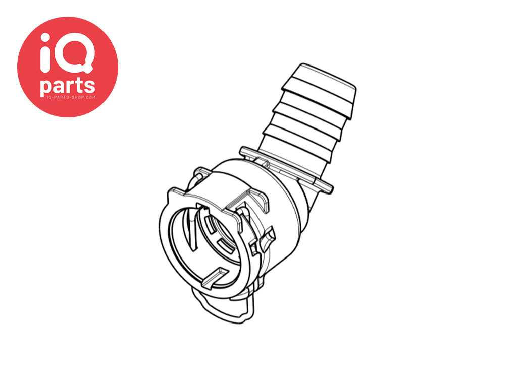 NORMAQUICK® PS3 Steckverbindung 45° NW12 - 18 mm | Tannenbaum