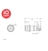 CPC CPC - TMF0112 | Coupling Insert | Polypropylene | 1.6 mm (1/16") Hose barb