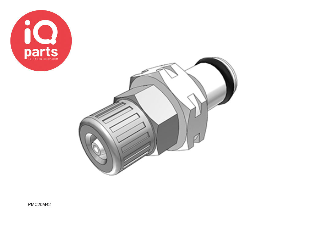 PMC20M42 / PMCD20M42 | Coupling Insert | Acetal | PTF Nut 4.0 mm OD / 2.0 mm ID