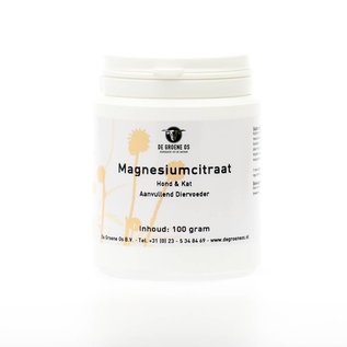De Groen Os Magnesium Citrate Dog & Cat 100gr