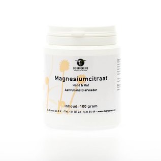 De Groen Os Magnesiumcitraat Hond & Kat 100gr