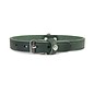 Das Lederband Leren halsband Weinheim 30mm Jachtgroen 52cm verstelbaar 42-48cm