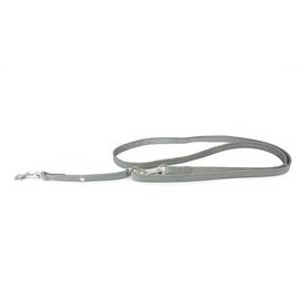 Das Lederband Leren traploos verstelbare lijn Weinheim B:18mm L:210cm Zilver