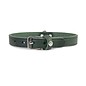 Das Lederband Leren Halsband Weinheim 12mm Jachtgroen 27cm verstelbaar 17-23cm