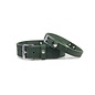 Das Lederband Leren Halsband Weinheim 10mm Jachtgroen 32cm verstelbaar 22-29cm