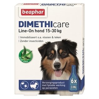 Beaphar Dimethicare Line-on Dog 15-30kg 6Pip 3ml