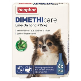 Beaphar Dimethicare Line-on Dog up to 15kg 6pip 1.5ml