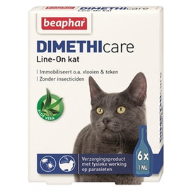 Beaphar Dimethicare Line-on Kat 6pip 1ml