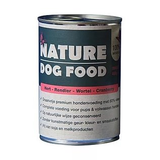 Nature Dog Food Nature Dog Hert, Rendier, Wortel & Cranberrie  400Gr