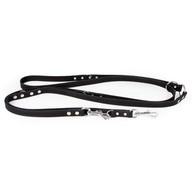Das Lederband Leather adjustable leash Black - Weinheim - W: 18mm L: 300cm