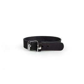 Das Lederband Leather Collar Black - Weinheim - W: 25mm L: 47cm - adjustable 37-42cm