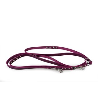Das Lederband Leather adjustable leash Weinheim Purple W: 18mm L: 300cm