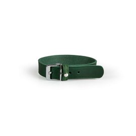 Das Lederband Lederhalsband Weinheim 30mm Jagdgrün 52cm verstellbar 42-48cm