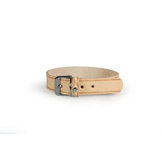 Das Lederband Leren halsband Natuur - Weinheim - B:30mm L:52cm - Verstelbaar 42-48cm