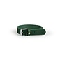 Das Lederband Leren Halsband Weinheim Jachtgroen  Breedte 16 mm / Lengte 32cm verstelbaar 22-29 cm