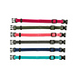 Trixie Puppy Halsband 17-25cm set fuchsia/legergroen/roze/donkergrijs/donkerblauw/turquoise 6st