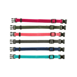 Trixie Puppy Halsband 22-35cm set fuchsia/legergroen/roze/donkergrijs/donkerblauw/turquoise 6st