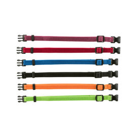 Trixie Puppy Halsband 22-35cm set rood/groen/geel/paars/blauw 6st