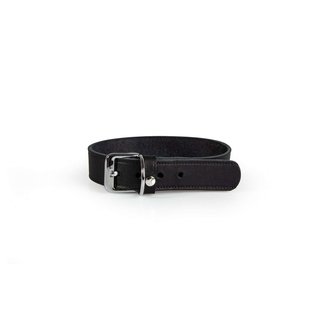 Das Lederband Leather Collar Black - Weinheim - W: 18mm L: 37cm - adjustable 28-34cm