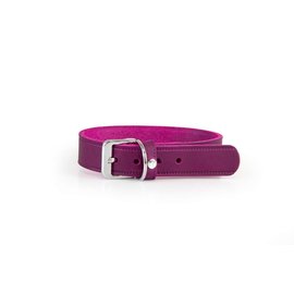 Das Lederband Leren Halsband Violet - Weinheim - B:40mm L:47cm - verstelbaar 35-41cm