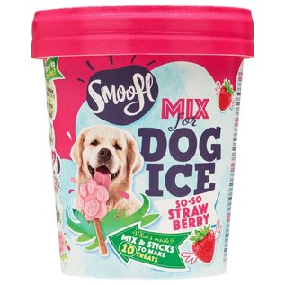 Smoofl Smoofl - Eismischung für Hunde Erdbeere - 160gr