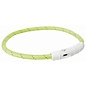 Trixie Flash Lichthalsband USB TPU/Nylon Groen 45cm