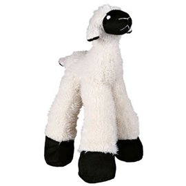 Trixie Pluche Langbeen Schaap met geluid en ratel 30cm