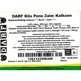 DARF DARF - Pens/Salmon/Turkey - 1kg