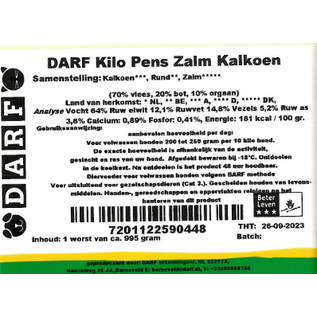 DARF DARF Tripe / Salmon / Turkey 1kg