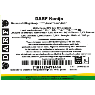 DARF DARF - Konijn - 19x245gr (4,65kg)