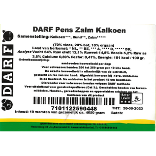 DARF DARF - Kutteln/Lachs/Truthahn - 19x245gr (4,65kg)