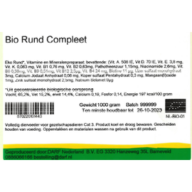DARF DARF BIO - Rindfleisch komplett - 1000gr