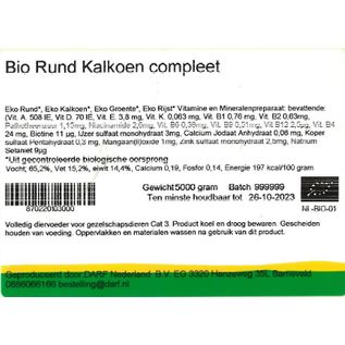 DARF DARF - Rund/Kalkoen compleet - vers vleesschijfjes - 500gr