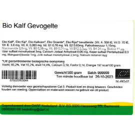 DARF DARF- Bio Kalf/Gevogelte compleet schijven - 500gr