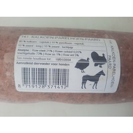 DogMeat Turkey - Guinea Fowl - Horse - 1kg - DogMeat