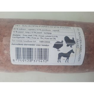 DogMeat Turkey - Guinea Fowl - Horse - 1kg - DogMeat