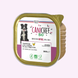 CaniChef CaniChef BIO - Gevogelteterrine voor honden graanvrij - 300gr