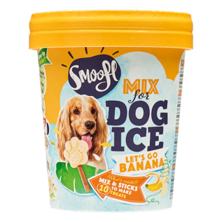 Smoofl Smoofl - ijsmix voor hond Banaan - 160gr