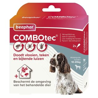 Beaphar COMBOtec® Spot-On Hund 10-20kg 2 Pipetten