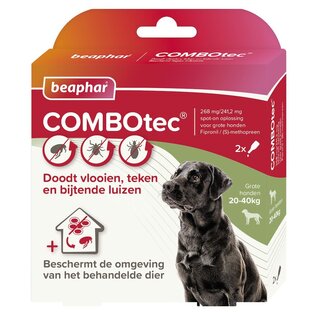 Beaphar COMBOtec® Spot-On hond 20-40kg 2 pipetten