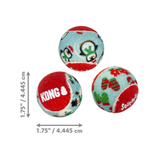 KONG KONG – Holiday Squeakair – Bälle 6er-Pack klein – 5cm