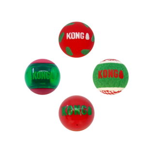 KONG KONG - Holiday Occasions - Ballen 4 stuks Medium - 6.5.cm