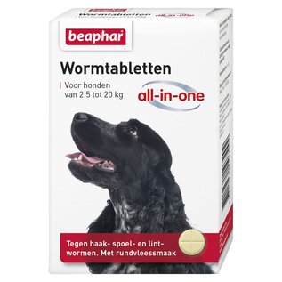 Beaphar Worm tablet all-in-one Dog 2.5-20kg - 2 tablets