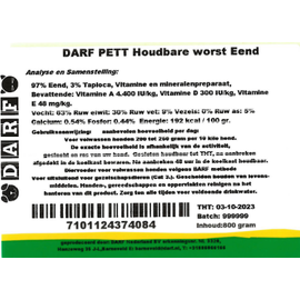 DARF Houdbare worst eend 800gr - DARF