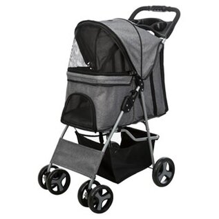 Trixie Hundebuggy Grau 47x80x100cm Bis 15kg