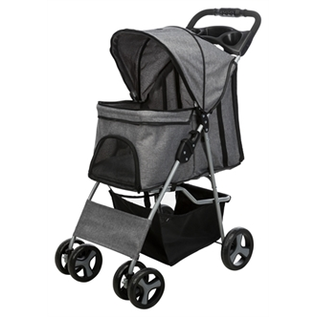 Trixie Hundebuggy Grau 47x80x100cm Bis 15kg