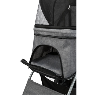 Trixie Hundebuggy Grau 47x80x100cm Bis 15kg