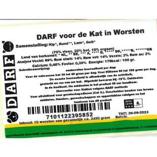 DARF DARF voor de Kat in Worstjes - 10x245gr