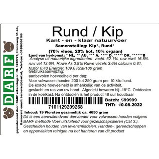 DARF DARF - Rind/Huhn - 19x245gr (4,65kg)